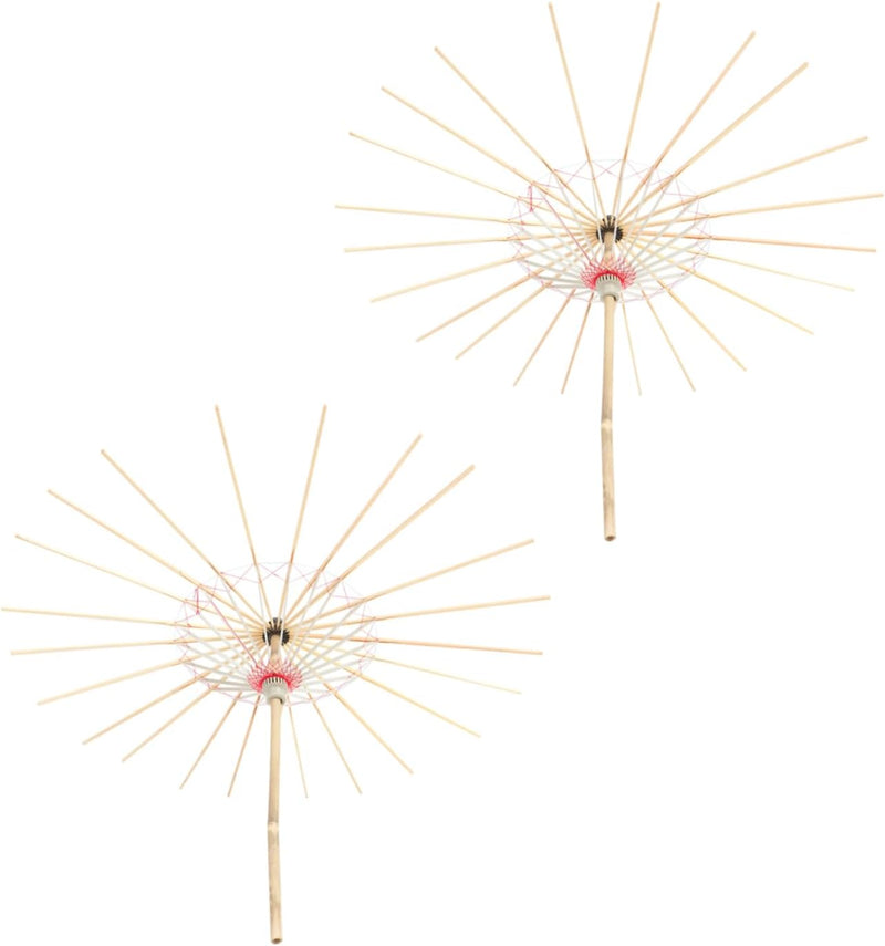 NUBILY Handmade Oiled Paper Umbrella Frames Diy Oil Paper Umbrella Parasols Wooden Frame