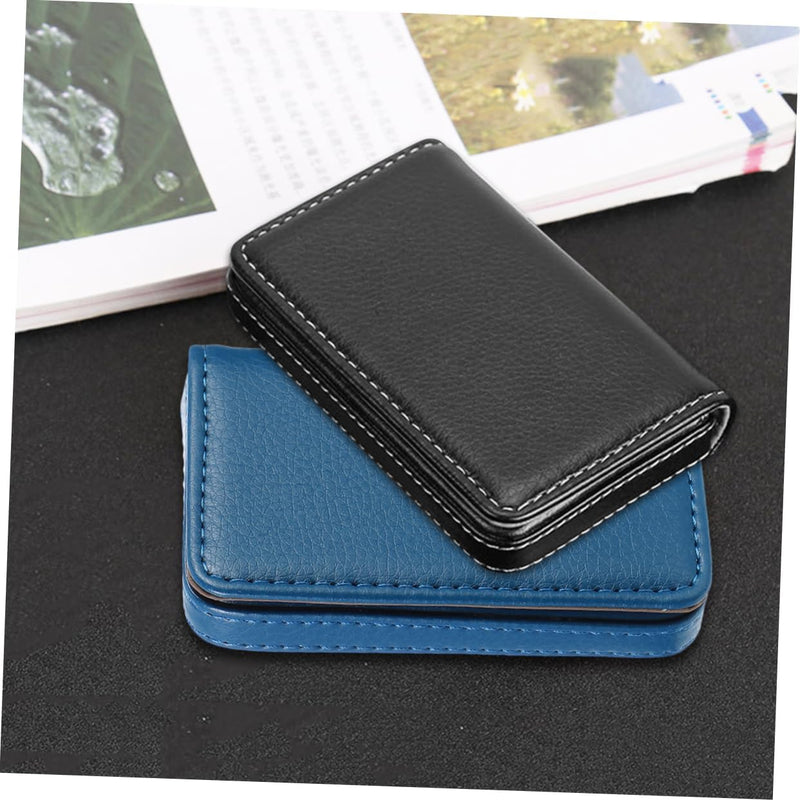 NUBILY 1PC Box Card package business pouch business name case leather purse leather wallet